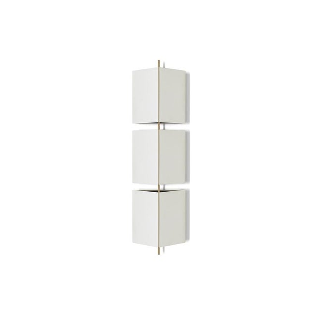 Cassina Bronze 3T09 Structure and Ivory Fabric Wall Lamp by Neri & Hu for Cassina For Sale - Image 4 of 9