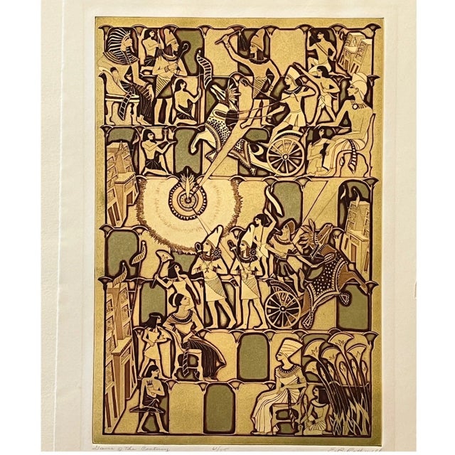 Brown Mid 20th Century E.B. Rothwell "Game of the Century" Signed Etching 61/75 Bobby Fischer Chess For Sale - Image 8 of 8