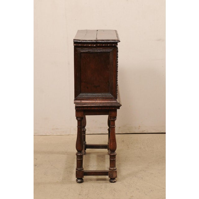 18th Century Italian Classical Brown Wood Butler’s Desk For Sale - Image 9 of 11