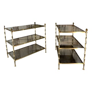 Side Tables attributed to Maison Baguès, 1950, Set of 2 For Sale