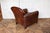 Animal Skin Vintage Leather Club Chair With Ottoman, Circa 1980s For Sale - Image 7 of 18