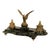 Traditional Antique 19thC French Empire Gilt Bronze Marble Eagle Desk Set Twin Inkwell 1880 For Sale - Image 3 of 16