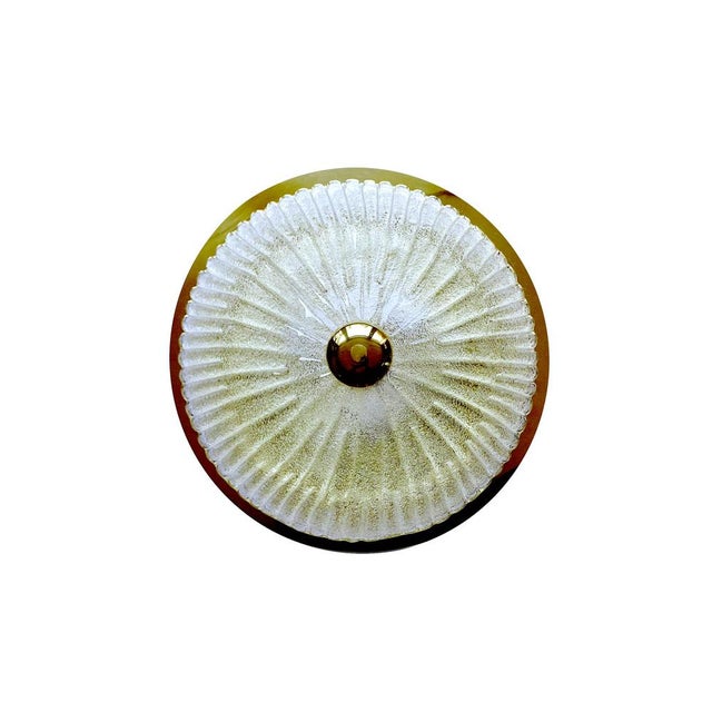 Large Vintage Glass Hanging Light from Schröder, 1960s For Sale - Image 9 of 11