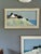 Mid-Century Modern 'Cliffside Houses' Swedish Original Coastal Landscape Oil Painting, Framed For Sale - Image 4 of 13