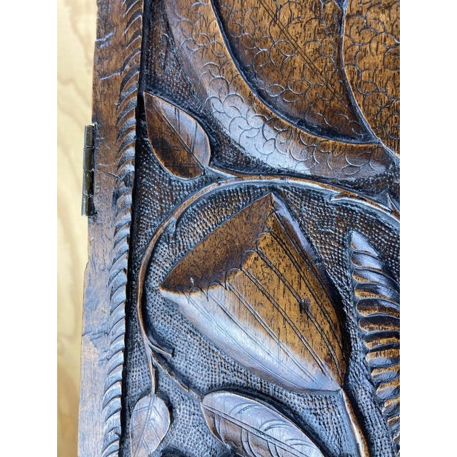 Large Arts and Crafts Hand Carved Pedestal, England, 1880s For Sale - Image 12 of 18