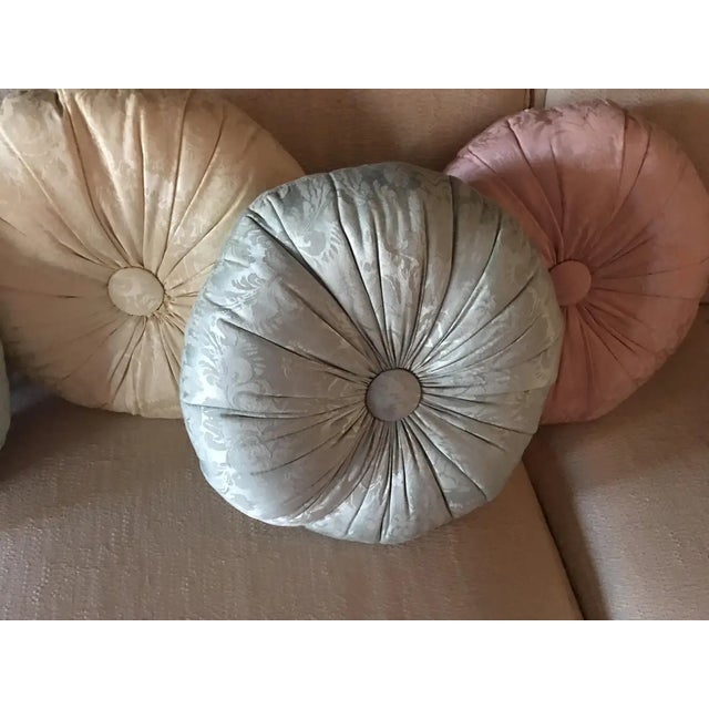 Pastel Jacquard French Style Boudoir Pillows - Set of 5 For Sale - Image 4 of 12