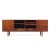 Jens Risom Mid Century Walnut and Brass Credenza This credenza measures: 72 wide x 20.25 deep x 26.25 inches high When you...