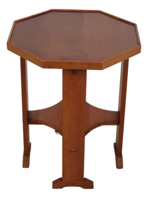 Stickley Arts and Crafts Cherry Octagonal Mission Lamp Table