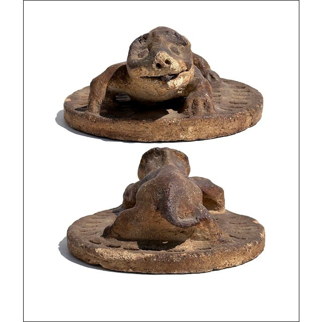 A most unusual piece of Americana pottery, possibly from the midwest. Artist and age not known, but presumed to be first...