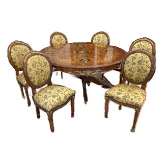 Italian Round Table Setting For Sale