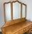 Vintage French Louis Style Oak Dressing Table with Mirror For Sale - Image 3 of 15