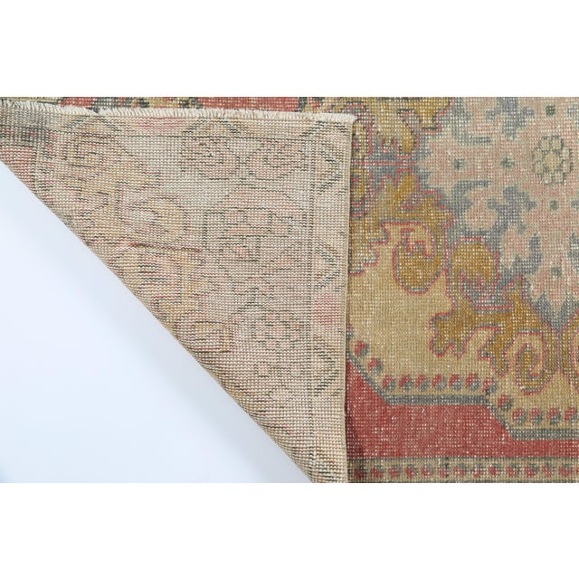 Vintage Anatolian Rug With Central Medallion in Muted Tones - 3' 9'' X 6' 8'' For Sale - Image 10 of 10