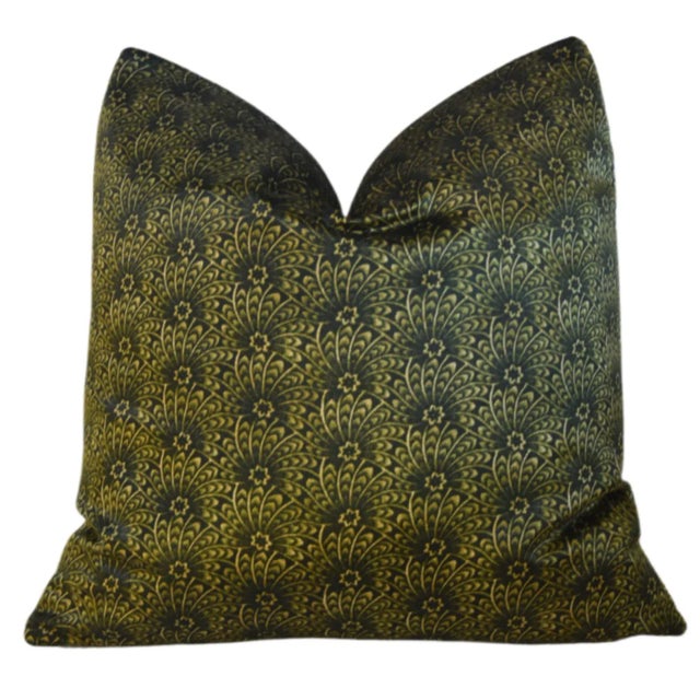 2020s Designer Liberty of London Evergreen Capello Shell Feather/Down Pillow For Sale - Image 5 of 7