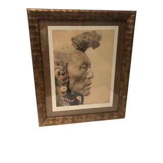 Bear Bull Blackfoot Portrait Print by Edward Curtis For Sale