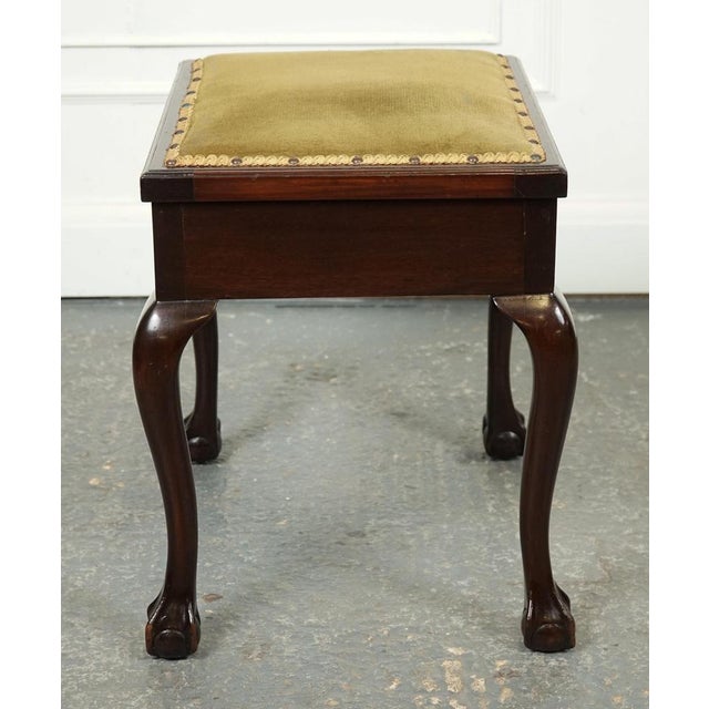 Piano Stool with Storage on Claw & Ball Feet from Laidler Robsons For Sale - Image 17 of 18