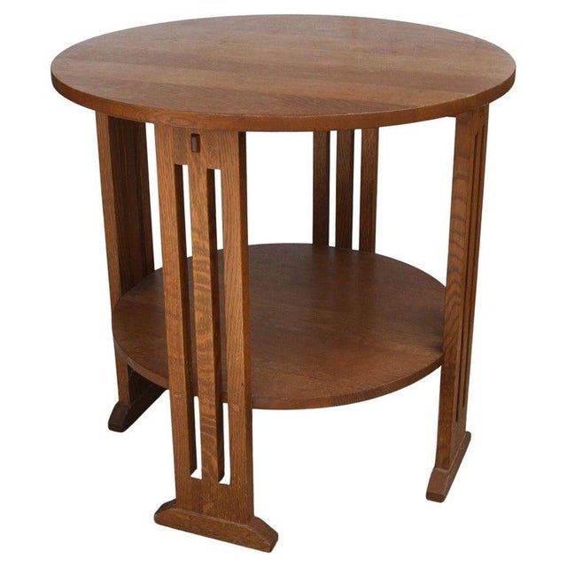 Wood 1970s Mission Style Stickley Side Table For Sale - Image 7 of 7