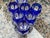 Baccarat Cobalt Cut-to-Clear Crystal and 950 Silver Liqueur Set, 1910, Set of 7 For Sale - Image 11 of 16