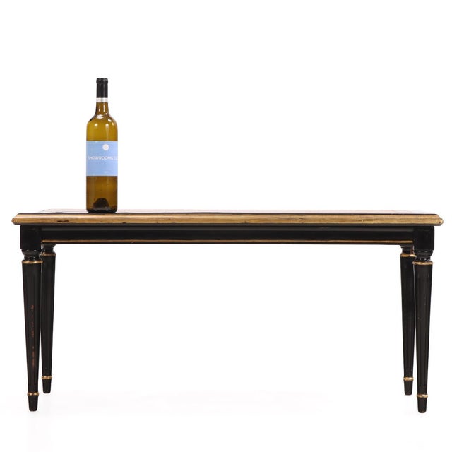 French 1940s French Maison Jansen Leather Top Coffee Table For Sale - Image 3 of 7