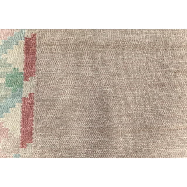 Vintage Swedish Flat-Weave Rug For Sale - Image 4 of 7