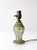 Vintage 1930s Green Glass Table Lamp For Sale - Image 6 of 13