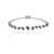 18k Gold Blue Sapphire Tennis Bracelet For Sale In New York - Image 6 of 8