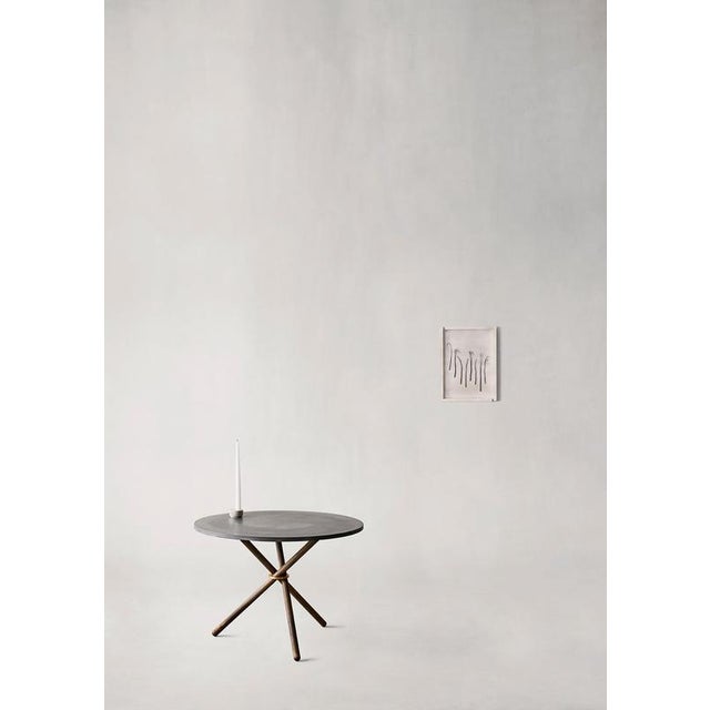 Daphne Coffee Table with Dark Concrete Top and Dark Oak Legs by Eberhart Furniture For Sale - Image 4 of 9