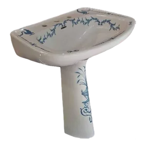 French France Paris Porcelain Swan Hand-Painted Sink Sherle Wagner