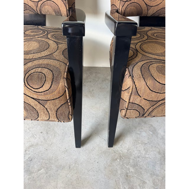 Pair of Contemporary Club Chairs by Thayer Coggin Inc. For Sale - Image 12 of 16