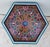 Moroccan Moroccan Hexagonal Hand Painted Wooden End Table For Sale - Image 3 of 7