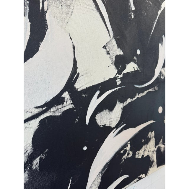 Maelstrom, Contemporary Black and Tan Abstract Painting by Matt Higgins For Sale In Philadelphia - Image 6 of 7