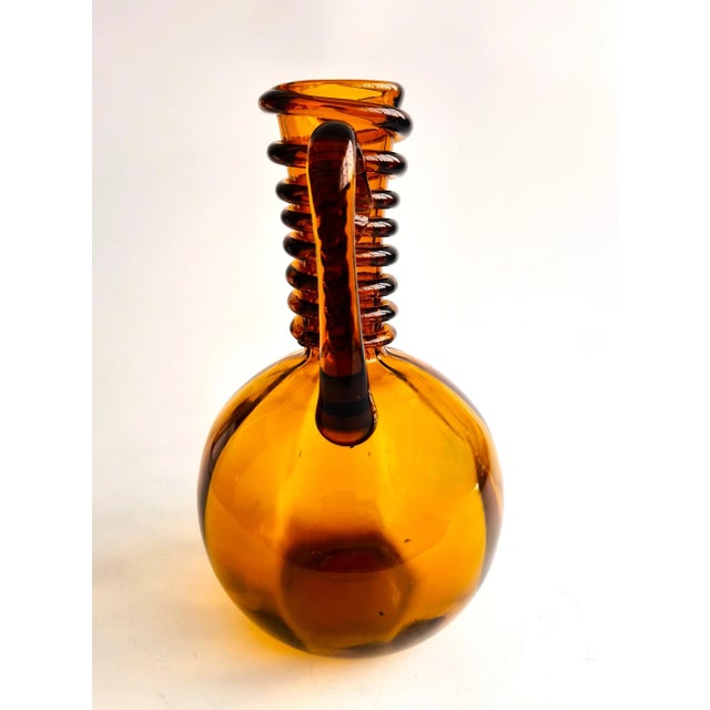 Gordiola Mallorca Blown Glass Vase, 1950s For Sale - Image 12 of 14