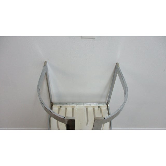 1970s Vintage Design Institute Chrome High Back Dining Room Side Chair For Sale - Image 10 of 12