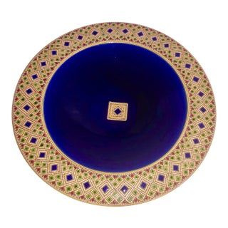 Italian Jewel Tone Ceramica Bowl by Francesco Fasano For Sale