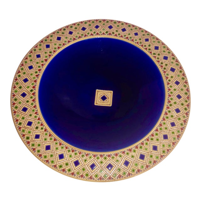 Italian Jewel Tone Ceramica Bowl by Francesco Fasano For Sale
