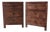 Pair of Circa Loft Rustic Wood Three-Drawer Bedside Chests For Sale