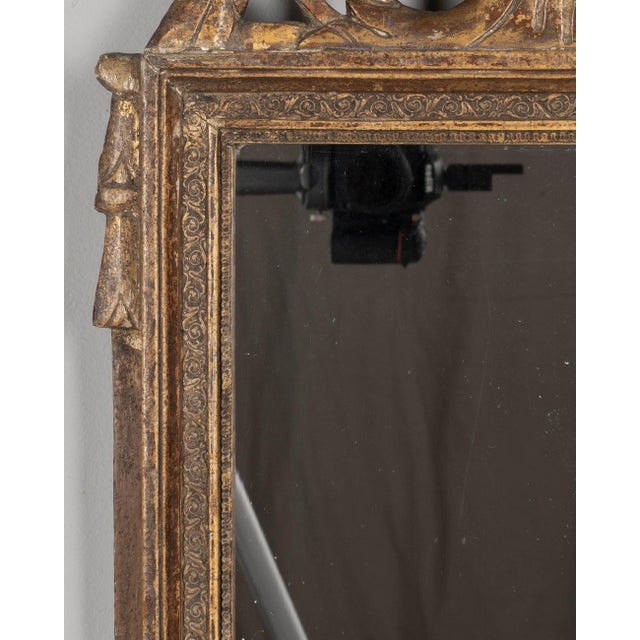 Louis XVI Giltwood Mirror, Hand-Carved, French, Circa 1800-1820 For Sale - Image 4 of 8
