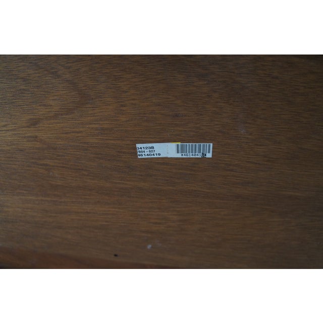 Wood A Pair of Stickley French Louis Philippe Style Cherry Marble Top Nightstands Bedside Table For Sale - Image 7 of 15