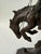 Abstract Bronze Cowboy on Bucking Horse Sculpture, 12” H For Sale - Image 4 of 12