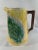 19th Century English Majolica Yellow Tobacco Leaf Pitcher For Sale - Image 11 of 12