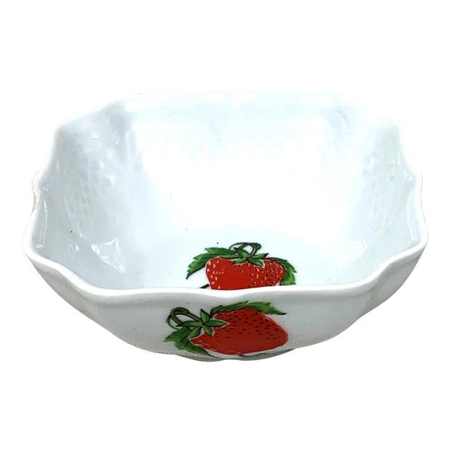 Vintage French Strawberry Bowl For Sale