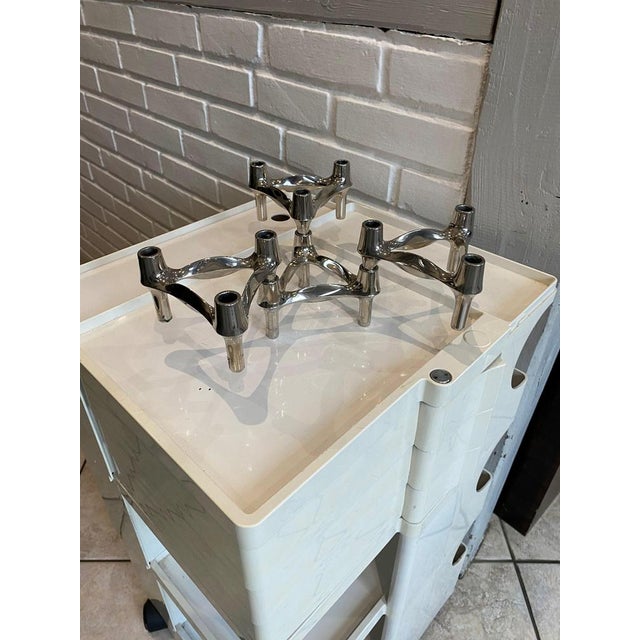 Modular Candleholders from BMF Nagel, 1970s, Set of 4 For Sale - Image 12 of 17