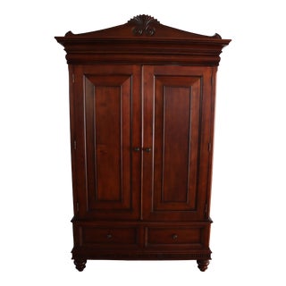Ethan Allen British Classics Cherry Linen Press For Sale