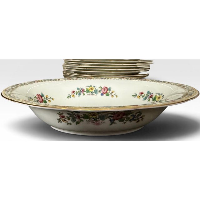 Coalport Porcelain Vintage Coalport Ming Rose Bone China Dinnerware Set - 93 Pieces For Sale - Image 4 of 18