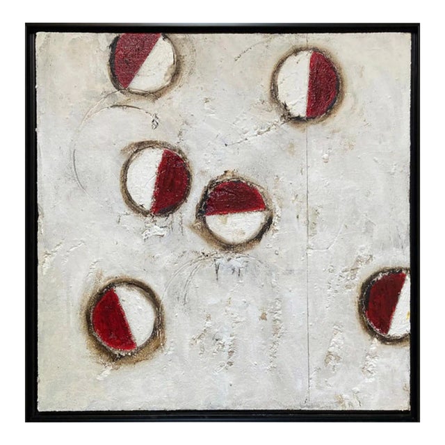 "Multiverse #13" Contemporary Geometric Abstract Painting by G. Campbell Lyman, Framed For Sale