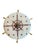 Cream Mid 19th Century Mid-Century Modern Nautical Sailing Compass Flushmount Wall Fixture For Sale - Image 8 of 8