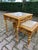 Late 20thC French Louis XVI Gold Beech Marble Nesting Tables - Pair For Sale - Image 4 of 18