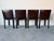 Vintage Italian Mario Bellini Style Brown Leather Dining Chairs – Set of 4/Sold For Sale In Miami - Image 6 of 12