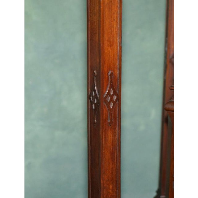 Victorian Chippendale Hardwood Revolving Billiard Cue Stand, 1880 For Sale - Image 17 of 18