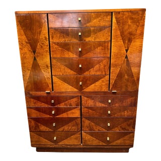 1980s Henredon Furniture Scene 4 Dresser Armoire For Sale