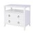 White Highbury 28 in. W Rectangular Wood 2 Drawer Nightstand with Open Shelf, Smooth White For Sale - Image 8 of 8